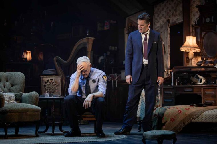 Cast members of The Price at Marylebone Theatre. Crdit Mark Senior