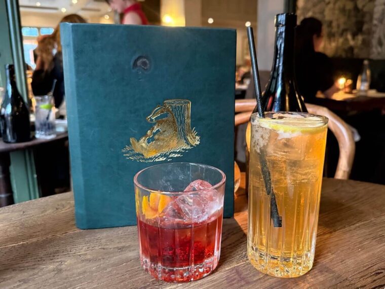 Cocktails The Brook & Badger,