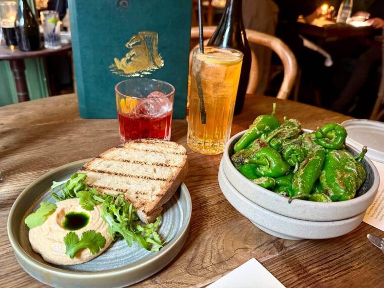 Whipped cod & padron peppers The Brook & Badger