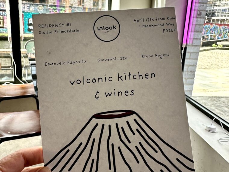 A series of residencies shaped by volcanic terroir at Unlock, Hackney Wick