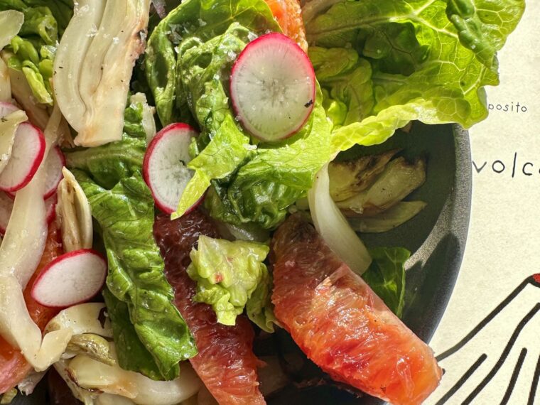 Fresh and vibrant Blood Orange and Fennel Salad, Unlock, Hackney Wick