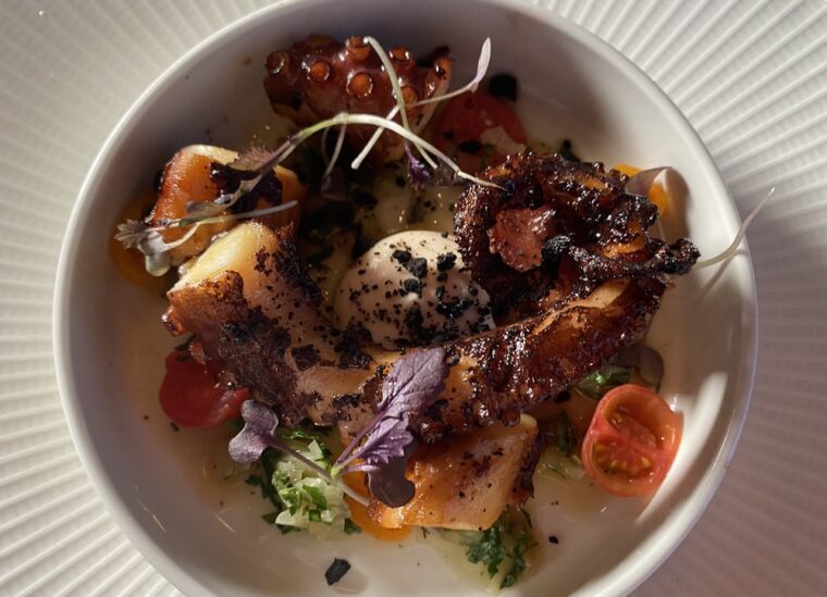 grilled & glazed octopus