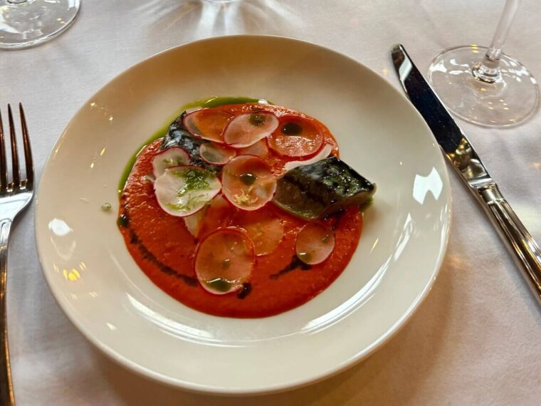 Prince Arthur in Belgravia, cured mackerel
