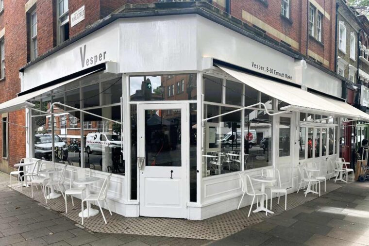 Vesper is located on a corner of Exmouth Market