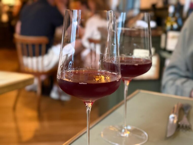 Duchy, Shoreditch restaurant, Pinot Noir 2023 Chaume de Lies Hautes Côtes de Beaune chilled red wine