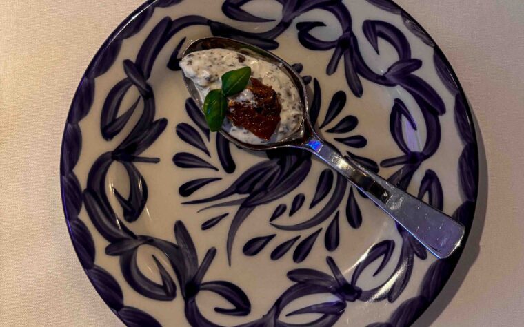Amuse bouche restaurant Caldesi Marylebone