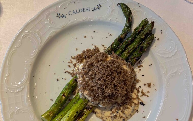 Asparagus restaurant Caldesi Marylebone