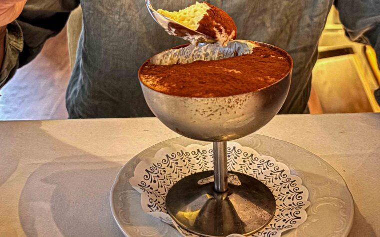 Tiramisu restaurant Caldesi Marylebone