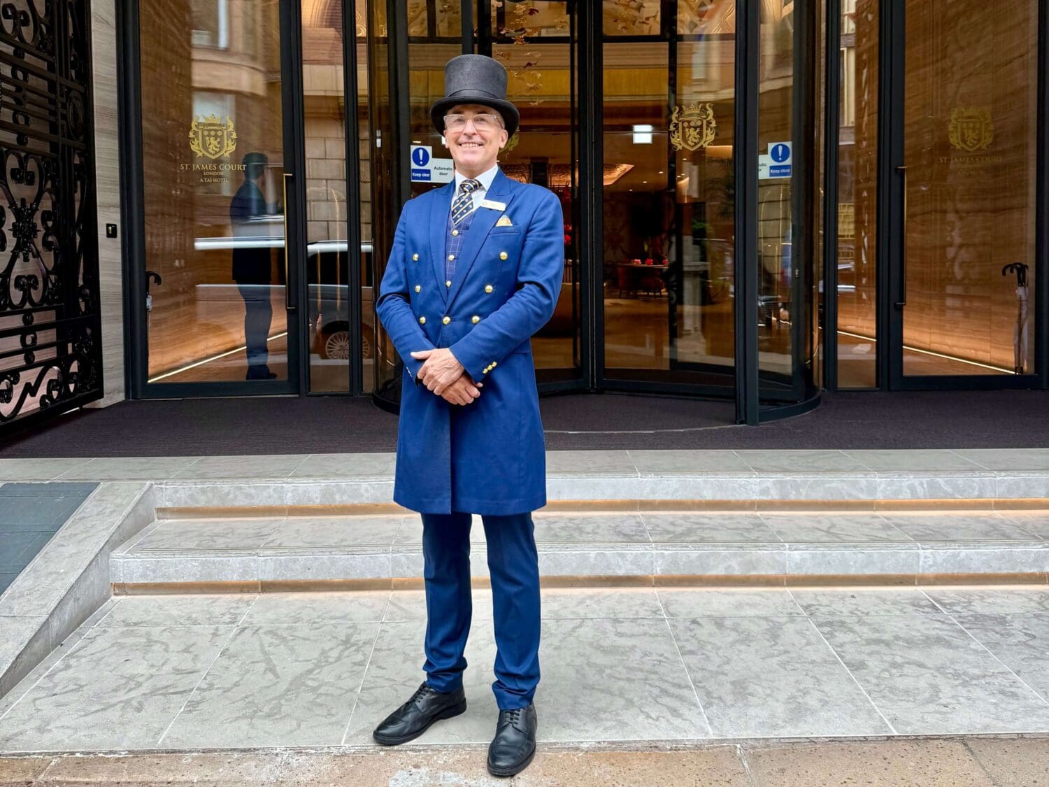 Door attendant St. James' Court, A Taj Hotel