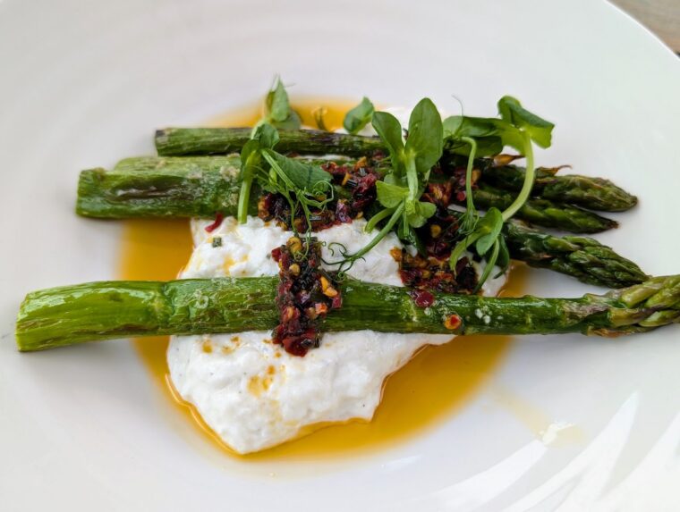 Mercer Minuty Terrace, Vintry and Mercer asparagus