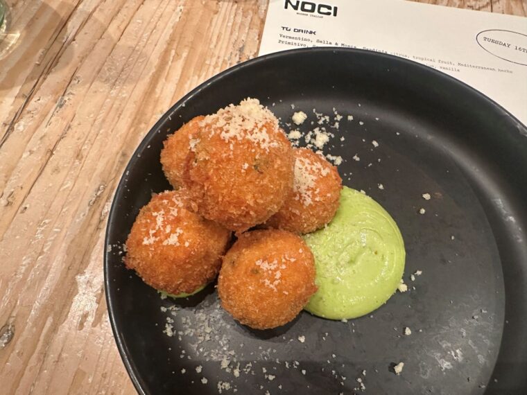 NOCI Islington 'nduja arancini