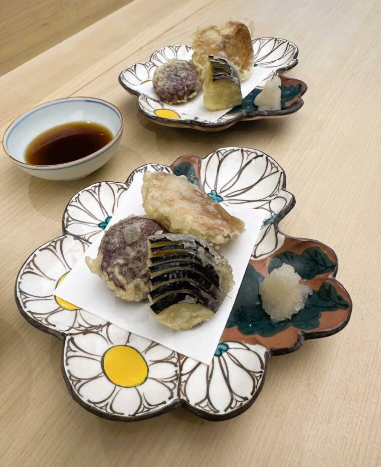 Roketsu seasonal vegetable tempura