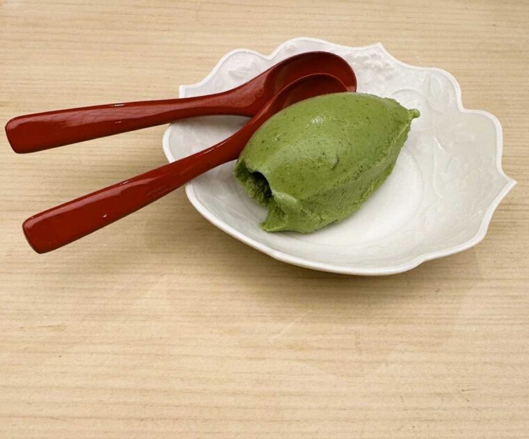 Roketsu shiso leaf ice cream