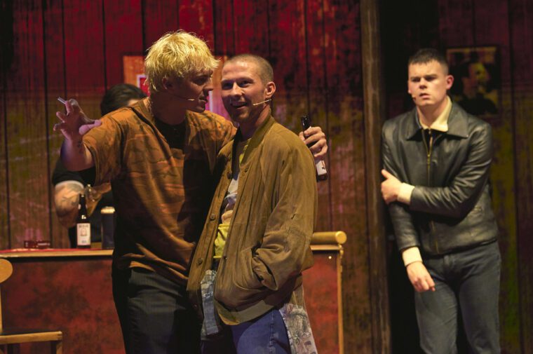Trainspotting - Sheridan Towsley (Sick Boy) Kieran Andrew (Spud) - Credit Matt Crockett
