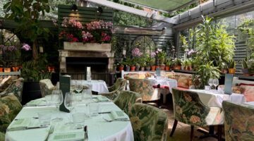 The Ivy Chelsea Garden - summer terrace dining under awning