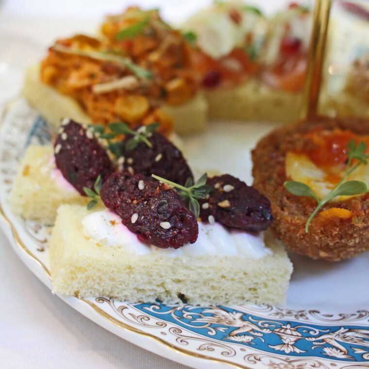 Afternoons in Bloom beetroot sandwiches - credit Jeanne Horak