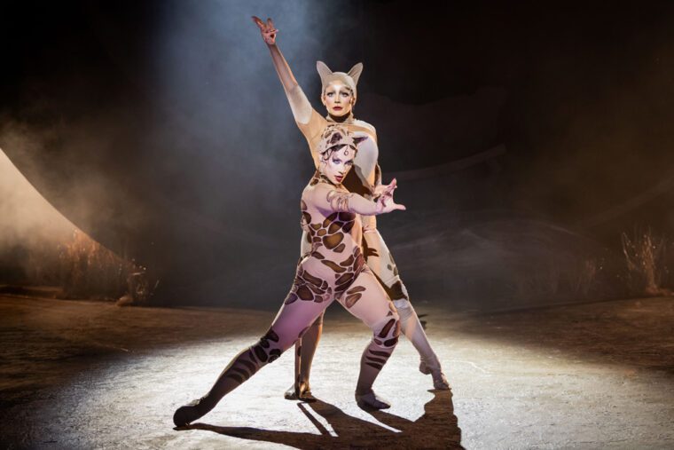 CATS 2026 - Millie O'Connell (Demeter) and Katie Dunsden (Bombalurina) - Credit Mark Senior