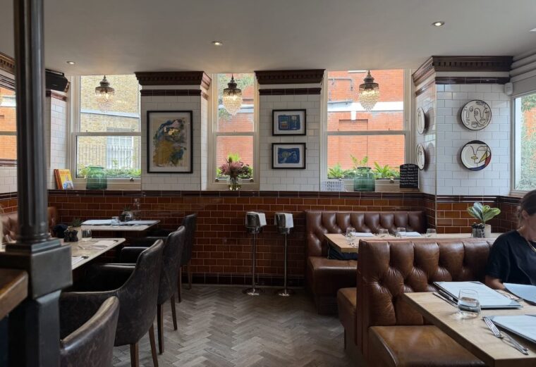The Chalk upstairs dining area
