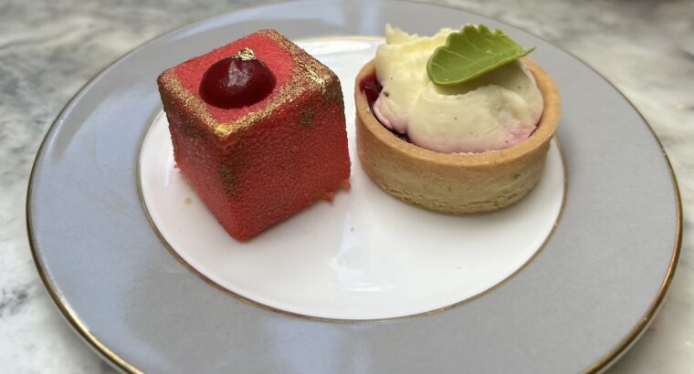 Dalloway Terrace raspberry & lemon, peach & tonka pastries