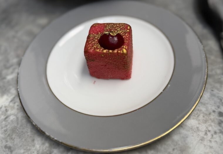 Dalloway Terrace raspberry & lemon pastry