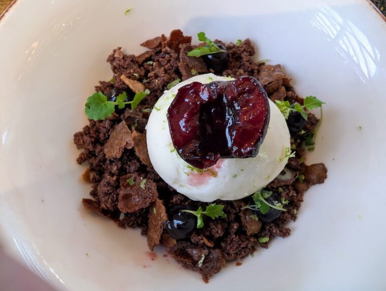 Galvin Green Man cherry dessert