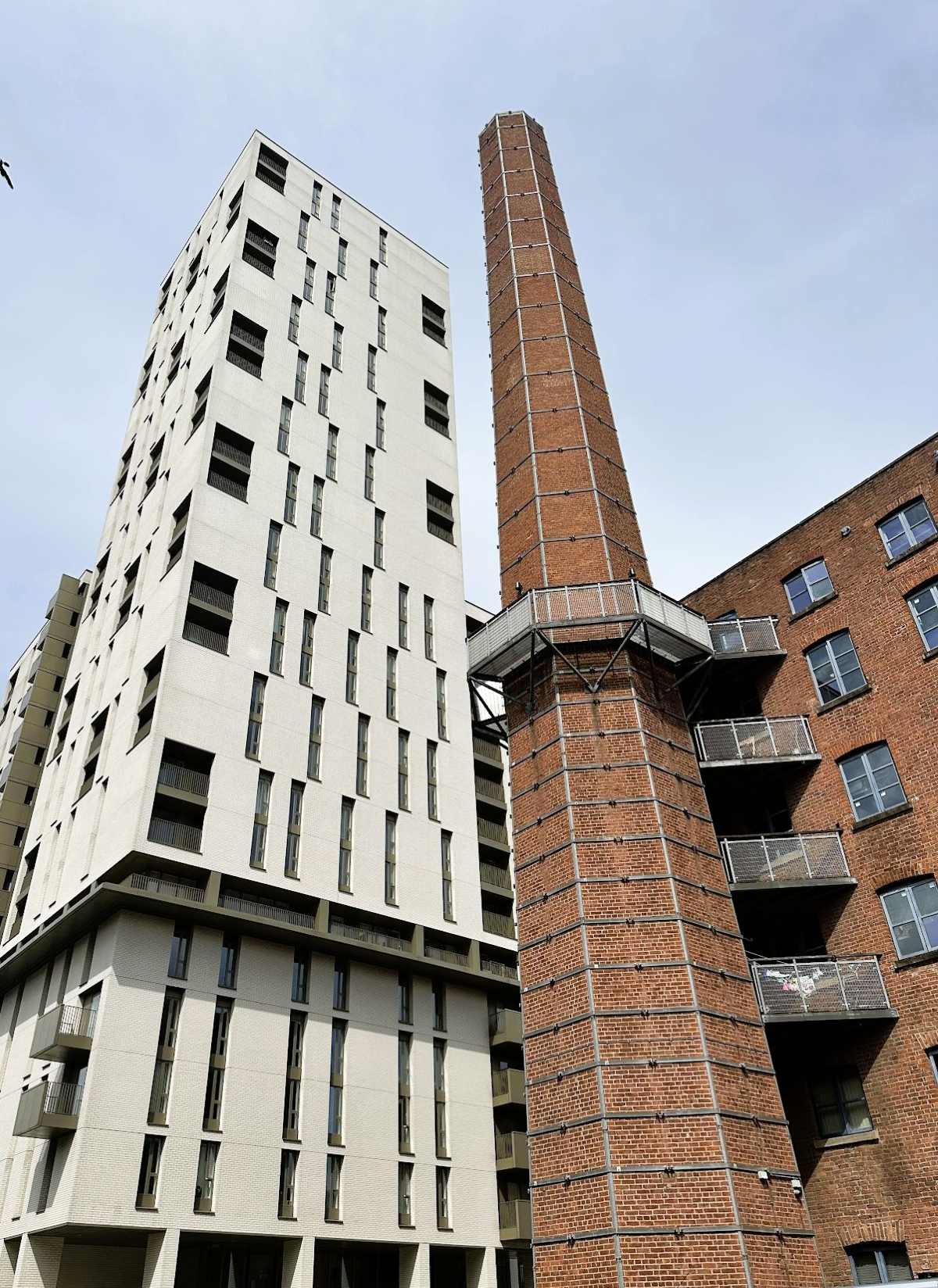 Manchester has many old mills that have been transformed into apartment buildings
