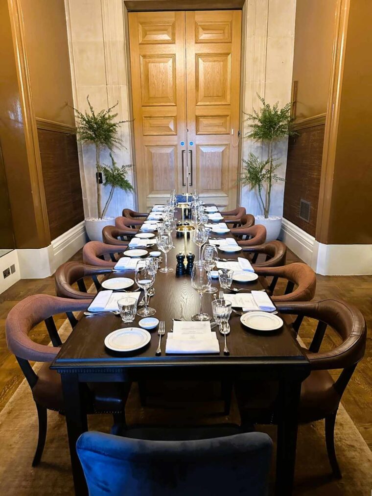 Private dining room at Supporters' House at The National Gallery