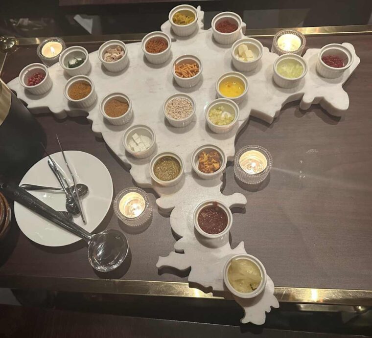 Toppings for Tresind khichdi of India 