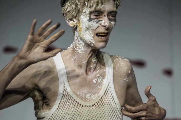 Tilda Swinton as Ella/Max in Man to Man. Photo credit: Ruediger Glatz