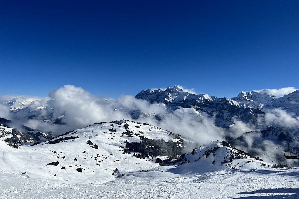 Looking towards Switzerland from Avoriaz
