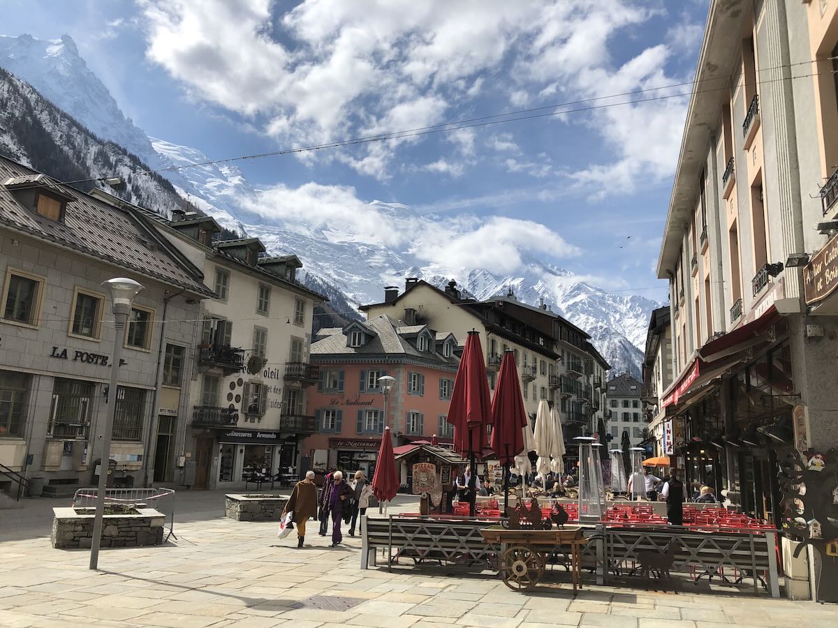 Chamonix town centre France