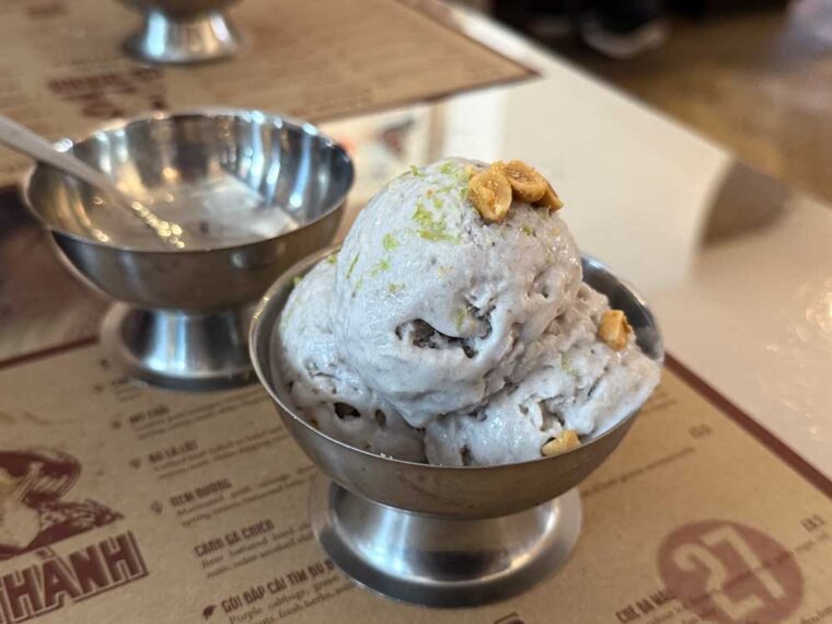 Banana and Coconut Ice Cream at Cô Thành, Covent Garden