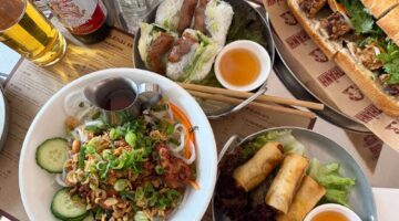 Vietnamese dishes served at Cô Thành Covent Garden