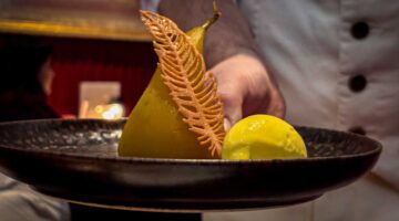 Poached Pear, Romy Gill The Pen