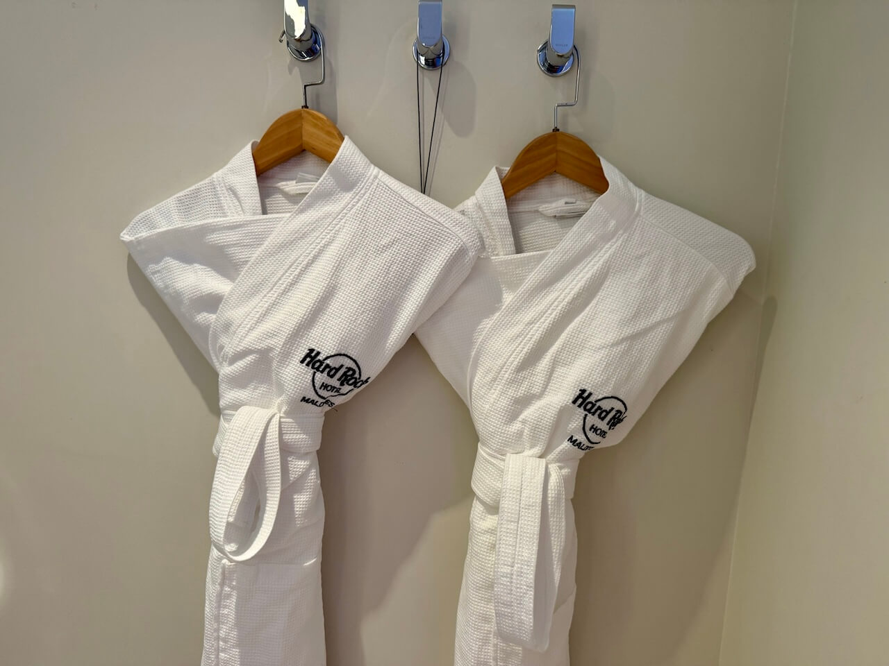 Bath gowns Hard Rock Hotel Crossroads Maldives