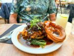 Smoked jerk chicken Sunday roast lunch at Guanabana, Camden, north London