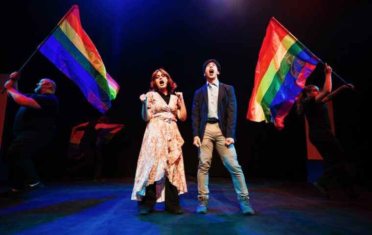 May Tether and Zheng Xi Yong in Heated Rivalry The Unauthorised Parody at Underbelly - credit Alex Brenner