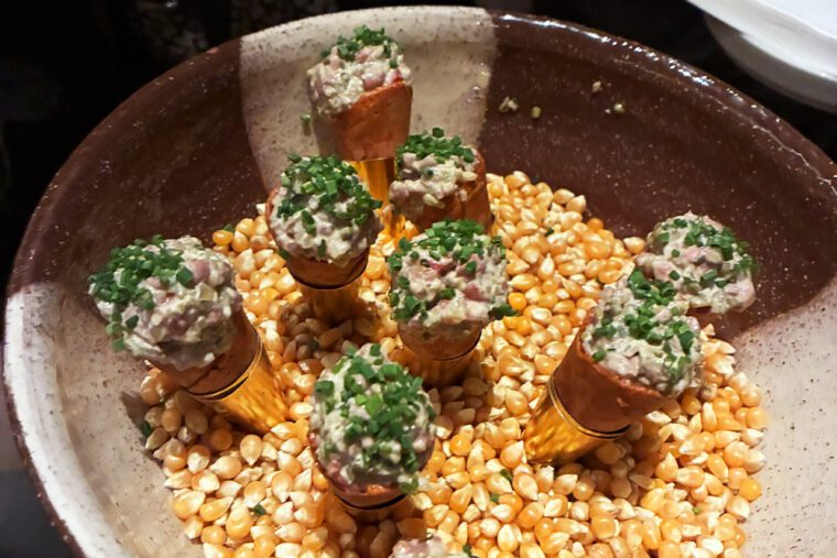 Mont Rochelle - Virgin Hotels - Wagyu tartare cones - credit Jeanne Horak
