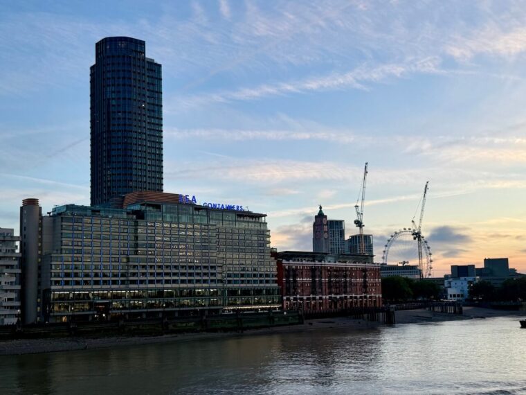 Sea Containers view from Blackfriars Bridge