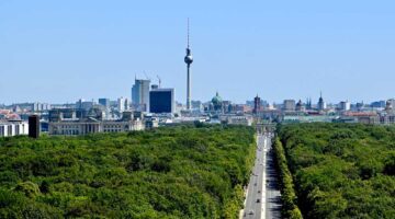 Berlin view over Tiergarten from Victory Column. Photo: Ted Trivuncic