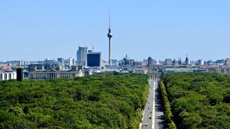 Berlin view over Tiergarten from Victory Column. Photo: Ted Trivuncic
